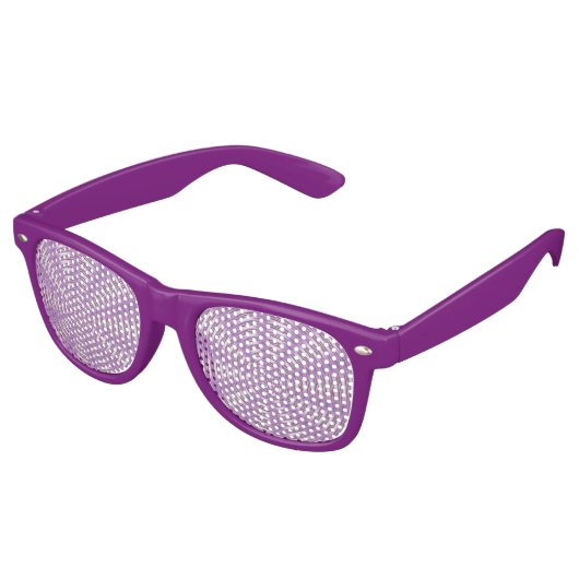 Lunettes De Fête Retro Violet funky (Angulaire)