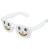 Lunettes De Fête Retro Visage de neige (Angulaire)
