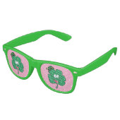 Lunettes De Fête Retro Visage de trèfle mignon (Angulaire)
