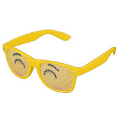 Lunettes De Fête Retro Visage souriant aux yeux souriants (Angulaire)