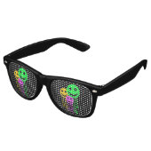 Lunettes De Fête Retro Visages souriants (Angulaire)