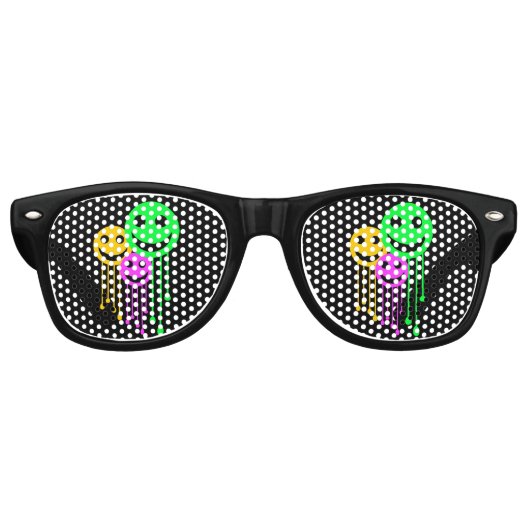 Lunettes De Fête Retro Visages souriants (Devant)