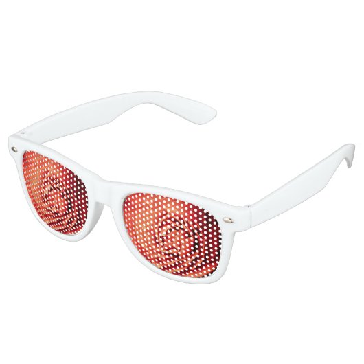 Lunettes De Fête Retro vivant rose (Angulaire)