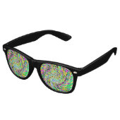 Lunettes De Fête Retro Vortex psychédélique (Angulaire)