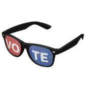 Lunettes De Fête Retro Vote américain (Angulaire)