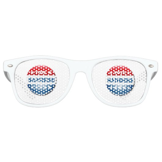 Lunettes De Fête Retro Vote pour Sanders 2016 (Devant)