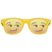 Lunettes De Fête Retro Vue d'ensemble Emoji Face Party Shades (Devant)