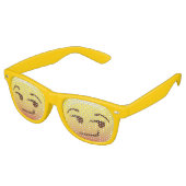 Lunettes De Fête Retro Vue d'ensemble Emoji Face Party Shades (Angulaire)