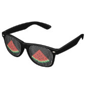 Lunettes De Fête Retro Watermelon Pixel Art (Angulaire)