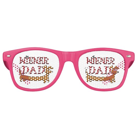 Lunettes De Fête Retro Wiener-Papa-Plain (Devant)