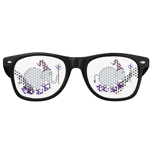 Lunettes De Fête Retro Wizard Elephant (Devant)