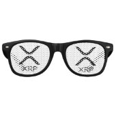 Lunettes De Fête Retro XRP cryptodevise - XRP (Devant)
