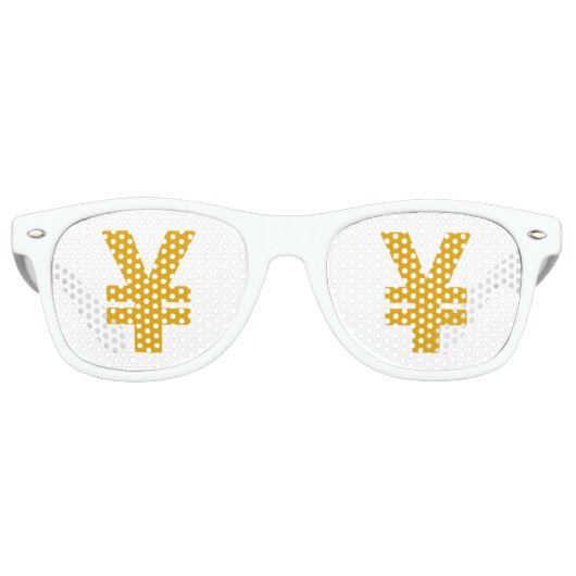 Lunettes De Fête Retro Yen sign (Devant)