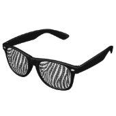 Lunettes De Fête Retro Zebra Stripes Party Shades (Angulaire)