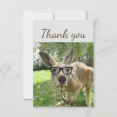 Lunettes de kangourou curieux amusant Merci Animal (Devant)