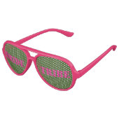Lunettes de la tribu des mariées rose-vert (Angle)