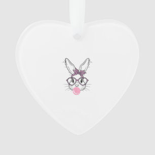 Lunettes de léopard visage de lapin Bubble Gum Pâq