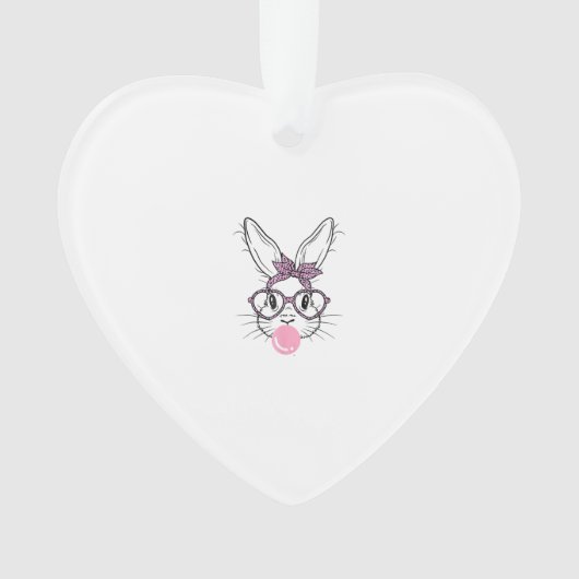 Lunettes de léopard visage de lapin Bubble Gum Pâq (devant)