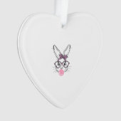 Lunettes de léopard visage de lapin Bubble Gum Pâq (devant)