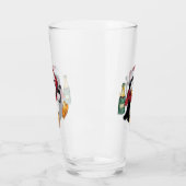 Lunettes de Noël drôle de pingouin en verre (Gauche)