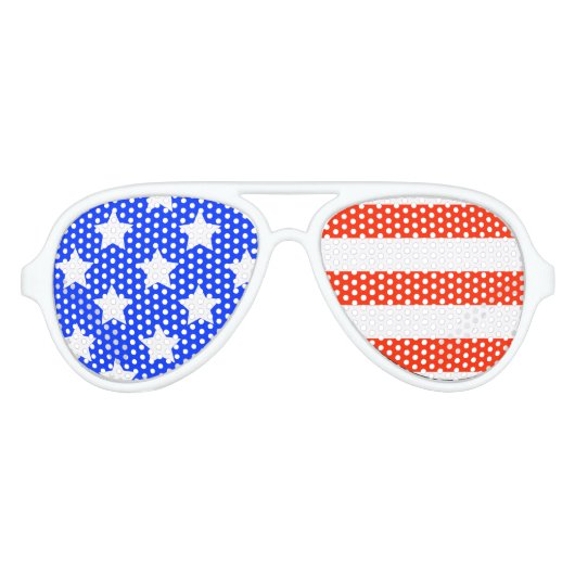 Lunettes de partie design pour étoiles et rayures (Devant)