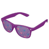 Lunettes de soleil à coeurs de fierté bisexuelle (Angulaire)
