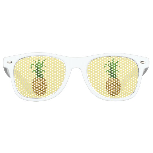 Lunettes de soleil à imprimer à l'ananas (Devant)