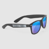 Lunettes De Soleil Acier Brossé Éditable pour Mariage (Droite)