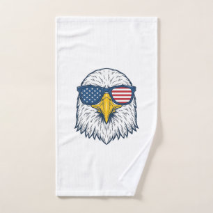 Lunettes de soleil aigle patriotique dessin vector