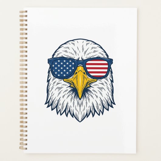 Lunettes de soleil aigle patriotique dessin vector (Devant)