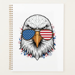 Lunettes de soleil aigle patriotique Vintage Vecto