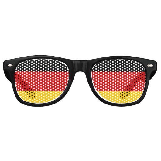 Lunettes de soleil Allemagne, Shades de fête, drap (Devant)
