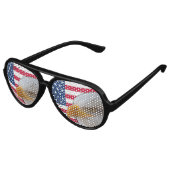 Lunettes de soleil American Flag & Eagle Party (Angle)