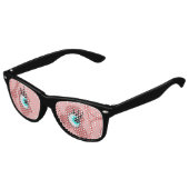 Lunettes de soleil amusantes avec yeux de cochon (Angle)