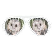 Lunettes de soleil amusantes de la chouette de l'O (Devant)