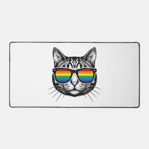Lunettes de soleil arc-en-ciel vintage Chat Fière