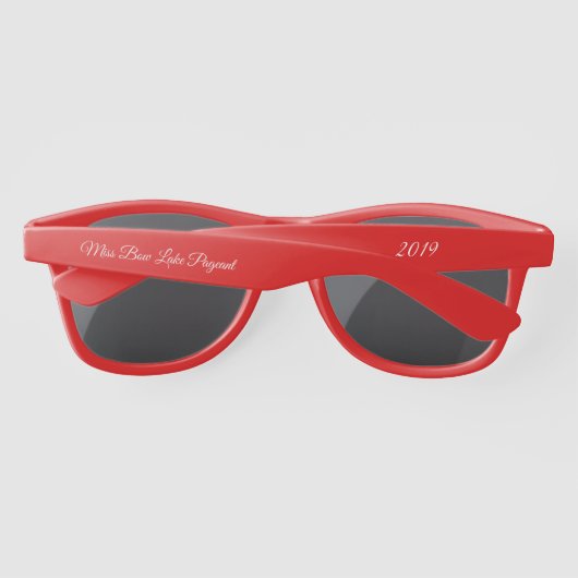 Lunettes de soleil au concours (Dos)