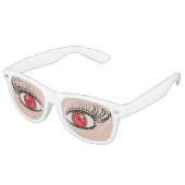 Lunettes De Soleil Aux Faux Yeux Rouges (Angulaire)