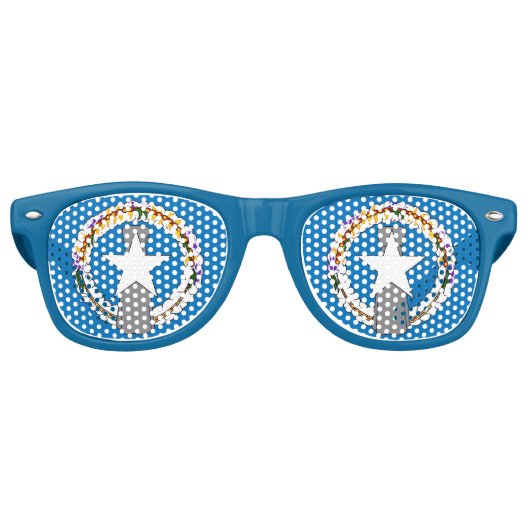 Lunettes de soleil avec drapeau à la mariana du no (Devant)