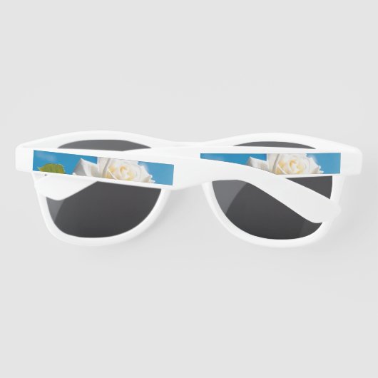 Lunettes De Soleil Beauté de Rose blanche (Dos)