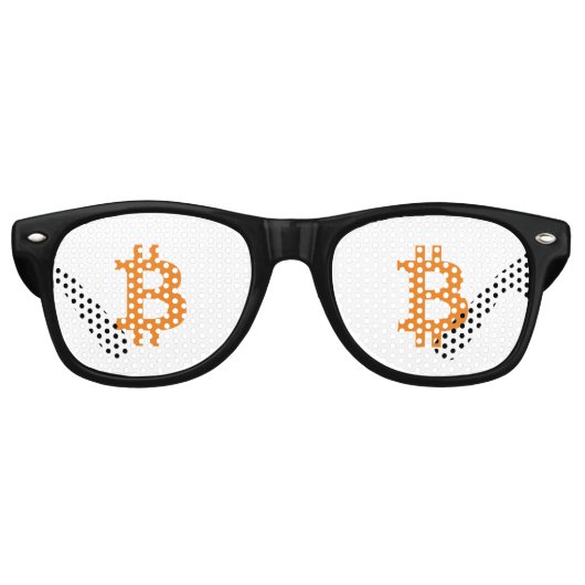 Lunettes de soleil Bitcoin teintes de fête (Devant)