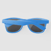 Lunettes de soleil bleues avec des branches incurv (Dos)