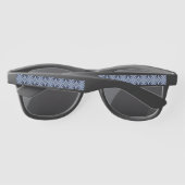 Lunettes De Soleil Blue Geometric Pattern Retro Style (Dos)