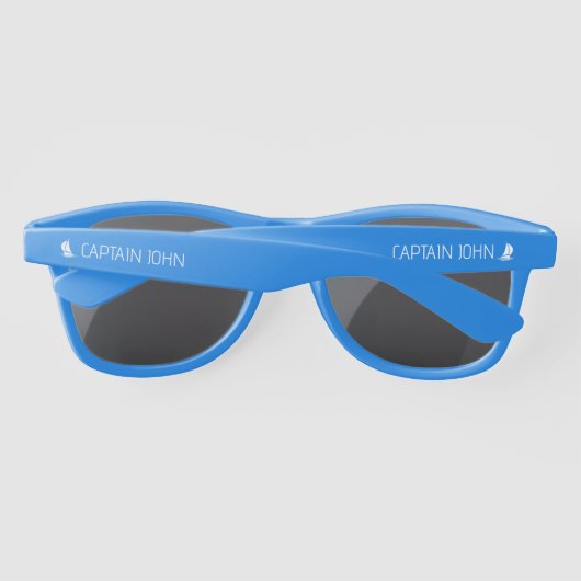 Lunettes de soleil Blue Wayfarer pour capitaine de (Dos)