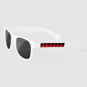 Lunettes De Soleil Buffalo Plaid Christmas Red and Black Check (Gauche)
