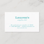 Lunettes de soleil Carte de visite Mode Blonde ble (Dos)