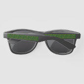Lunettes De Soleil Champ d'Art numérique Shamrock Motif St Patrick (Dos)