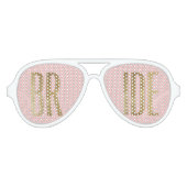 Lunettes de soleil chic Faux Gold Bride (Devant)