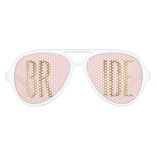Lunettes de soleil chic Faux Gold Bride (Devant)
