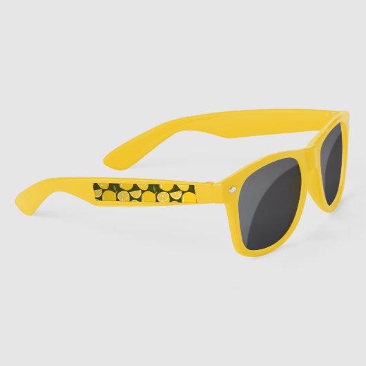 Lunettes De Soleil Citron Jaune Moderne Amusant mignon (Droite)